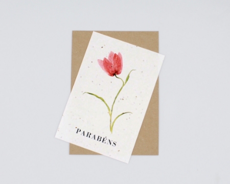 Postal com Sementes- 